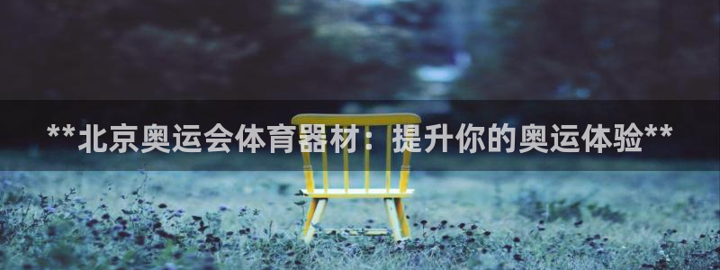 星欧娱乐测速怎么样：**北京奥运会体育器材：提升你的