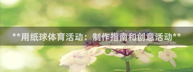 星欧娱乐平台方7O777：**用纸球体育活动：制作指
