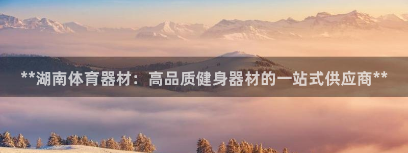 星欧娱乐官网下载安装：**湖南体育器材：高品质健身器